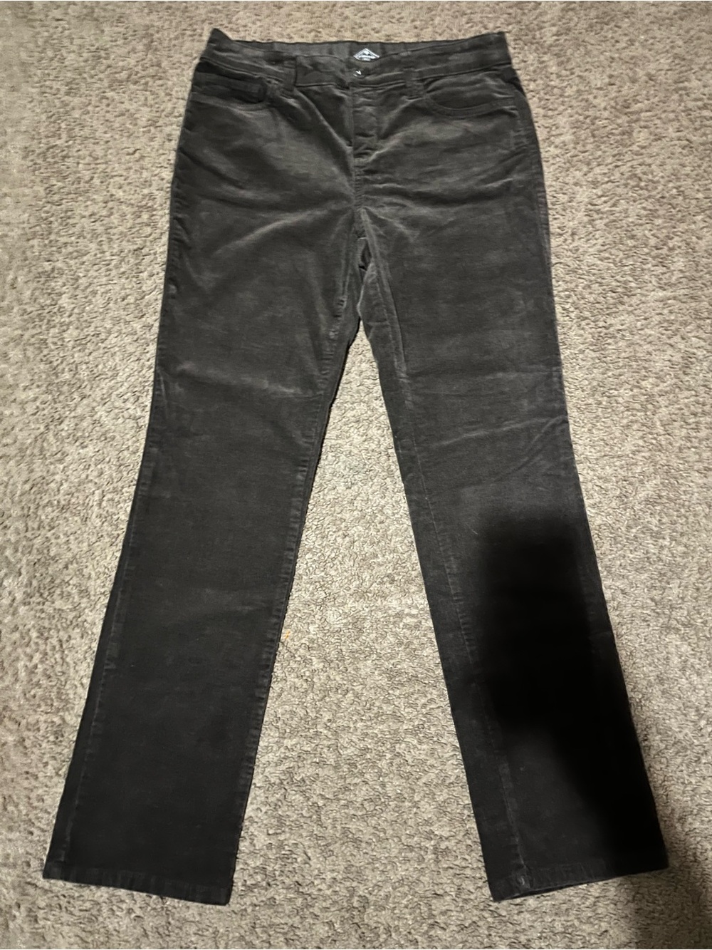 St. John's Bay Dark Gray Straight-Leg Women's Jeans